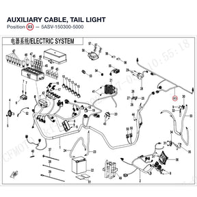 AUXILIARY CABLE, TAIL LIGHT product image