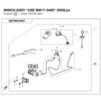 WINCH ASSY "USE BW17-0400" product image