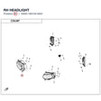 RH HEADLIGHT product image