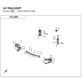 LH TAILLIGHT product image