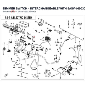 DIMMER SWITCH - INTERCHANGEABLE WITH  5ASV-169030-6000 product image