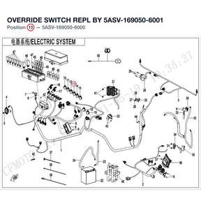 OVERRIDE SWITCH REPL BY 5ASV-169050-6001 product image