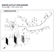 WATER OUTLET PIPE,ENGINE product image