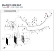 BRACKET, HOSE CLIP product image