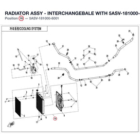 RADIATOR ASSY - INTERCHANGEBALE WITH 5ASV-181000-6000 product image