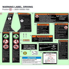 WARNING LABEL, DRIVING product image