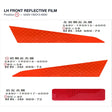 LH FRONT REFLECTIVE FILM product image