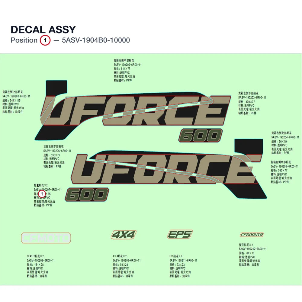 DECAL ASSY product image