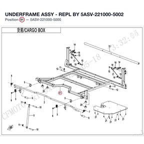 UNDERFRAME ASSY - REPL BY 5ASV-221000-5002 product image