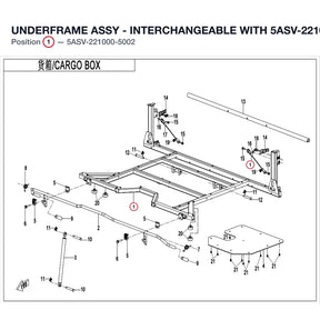 UNDERFRAME ASSY - INTERCHANGEABLE WITH 5ASV-221000-5000 product image