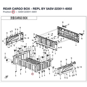 REAR CARGO BOX - REPL BY 5ASV-223011-6002 product image