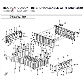 REAR CARGO BOX - INTERCHANGEABLE WITH 5ASV-223011-6002 product image