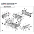 RH SIDE PLATE, CARGO BOX product image