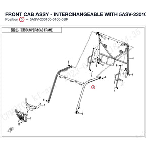 FRONT CAB ASSY - INTERCHANGEABLE WITH 5ASV-230100-5101-0BP product image