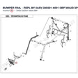 BUMPER RAIL - REPL BY 5ASV-230301-6001-0BP product image