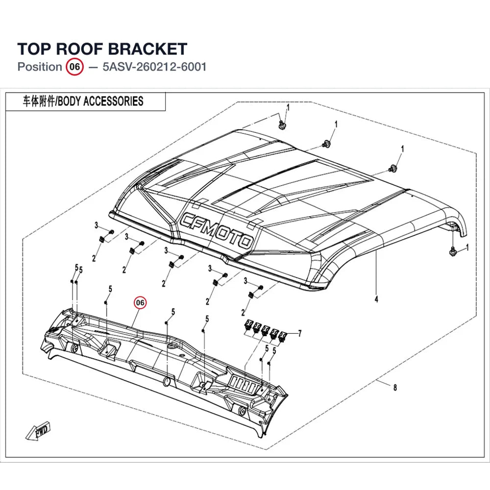 TOP ROOF BRACKET product image
