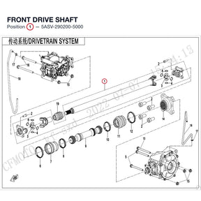 FRONT DRIVE SHAFT product image