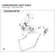 LOWER BRACKET, SHIFT CABLE product image