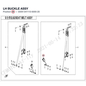 LH BUCKLE ASSY product image