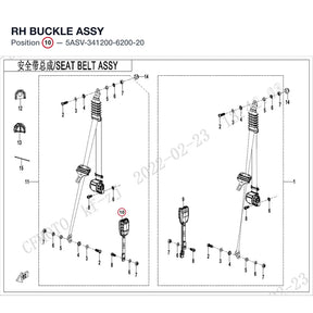 RH BUCKLE ASSY product image