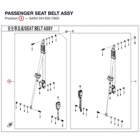 PASSENGER SEAT BELT ASSY product image