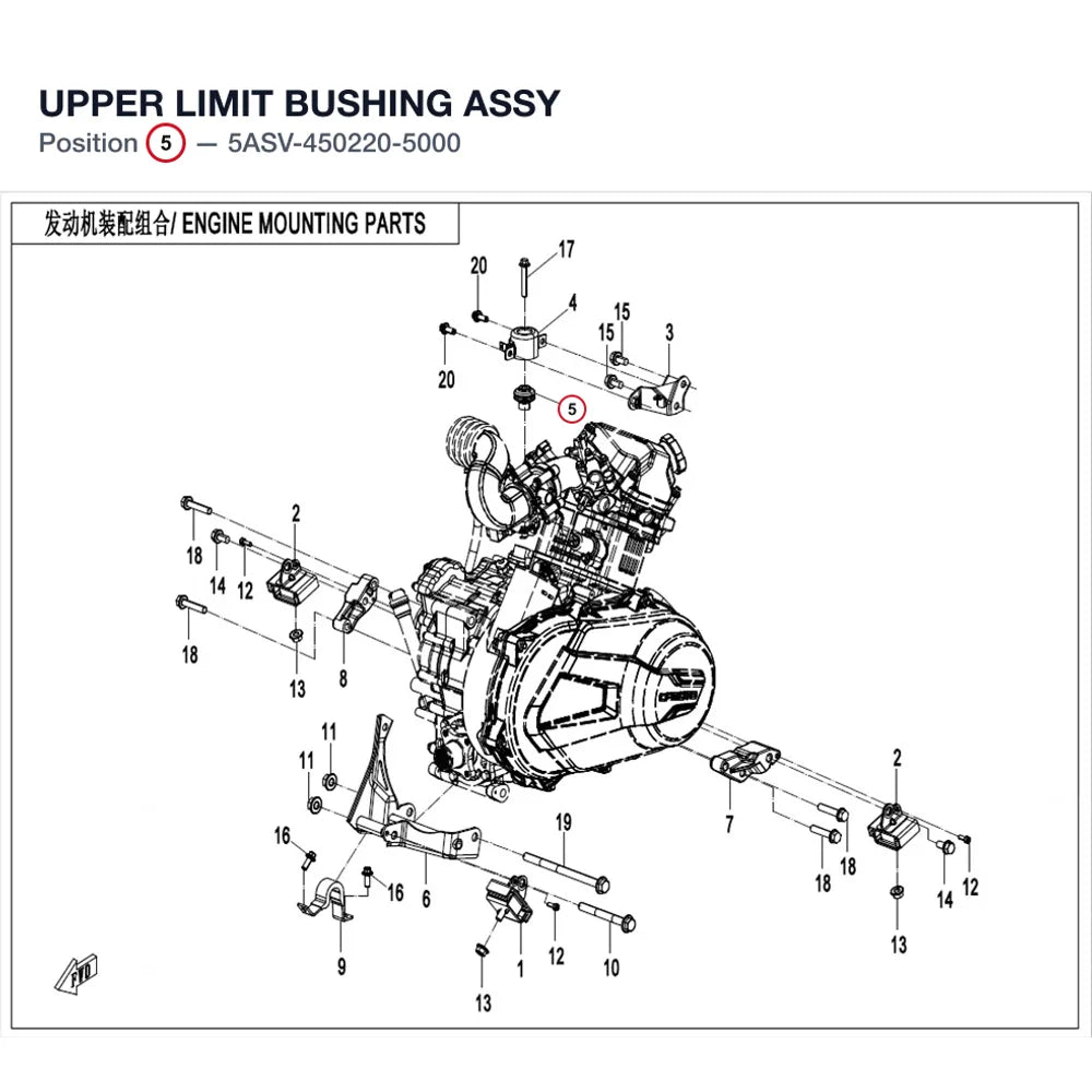 UPPER LIMIT BUSHING ASSY product image
