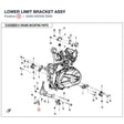 LOWER LIMIT BRACKET ASSY product image