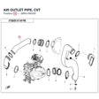 AIR OUTLET PIPE, CVT product image
