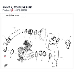 JOINT 1, EXHAUST PIPE product image