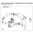 JOINT 2, EXHAUST PIPE - WHEN STOCK IS 0 THIS ITEM IS NO LONGER AVAILABLE product image