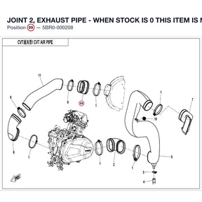 JOINT 2, EXHAUST PIPE - WHEN STOCK IS 0 THIS ITEM IS NO LONGER AVAILABLE product image