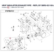 HEAT INSULATOR,EXHAUST PIPE - REPL BY 5BR0-021100-20000 product image