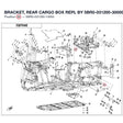 BRACKET, REAR CARGO BOX REPL BY 5BR0-031200-30000 product image