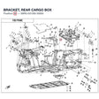 BRACKET, REAR CARGO BOX product image