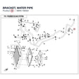 BRACKET, WATER PIPE product image
