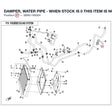 DAMPER, WATER PIPE - WHEN STOCK IS 0 THIS ITEM IS NO LONGER AVAILABLE product image