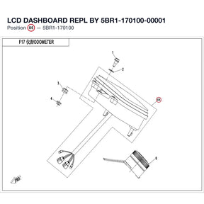 LCD DASHBOARD REPL BY 5BR1-170100-00001 product image