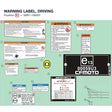 WARNING LABEL, DRIVING product image