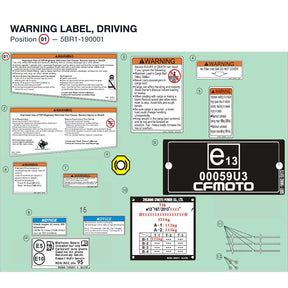 WARNING LABEL, DRIVING product image