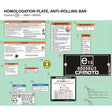 HOMOLOGATION PLATE, ANTI-ROLLING BAR product image