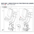 SEAT ASSY - WHEN STOCK IS 0 THIS ITEM IS NO LONGER AVAILABLE product image