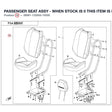 PASSENGER SEAT ASSY - WHEN STOCK IS 0 THIS ITEM IS NO LONGER AVAILABLE product image