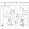 SEAT ASSY - WHEN STOCK IS 0 THIS ITEM IS NO LONGER AVAILABLE product image