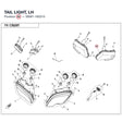 TAIL LIGHT, LH product image