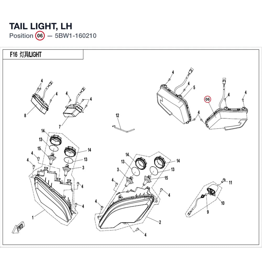 TAIL LIGHT, LH product image