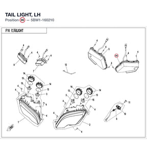 TAIL LIGHT, LH product image