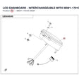 LCD DASHBOARD - INTERCHANGEABLE WITH  5BW1-170100 - WHEN STOCK IS 0 THIS ITEM IS NO LONGER AVAILABLE product image