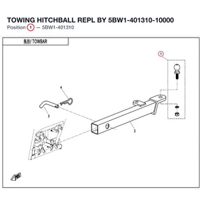 TOWING HITCHBALL REPL BY 5BW1-401310-10000 product image