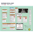 WARNING DECAL ASSY product image