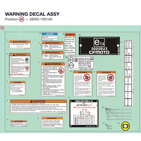 WARNING DECAL ASSY product image